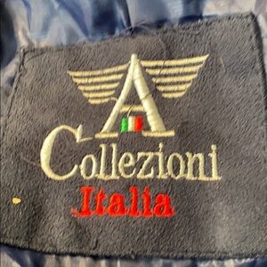 Armani dark Blue suede blazer NWT